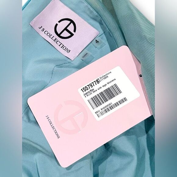 JS Collections JOANNA BOW TEA LENGTH Midi DRESS Gown - Picture 9 of 16